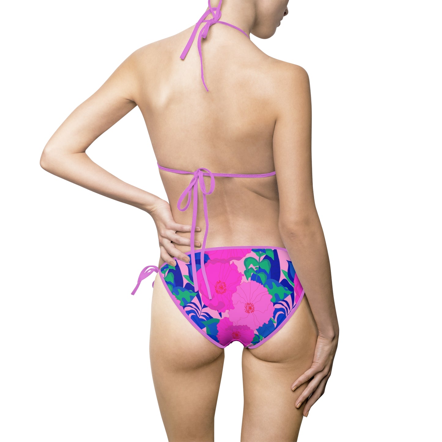 Pink Inferno™ Printed Woman’s Bikini by Charlotte Design
