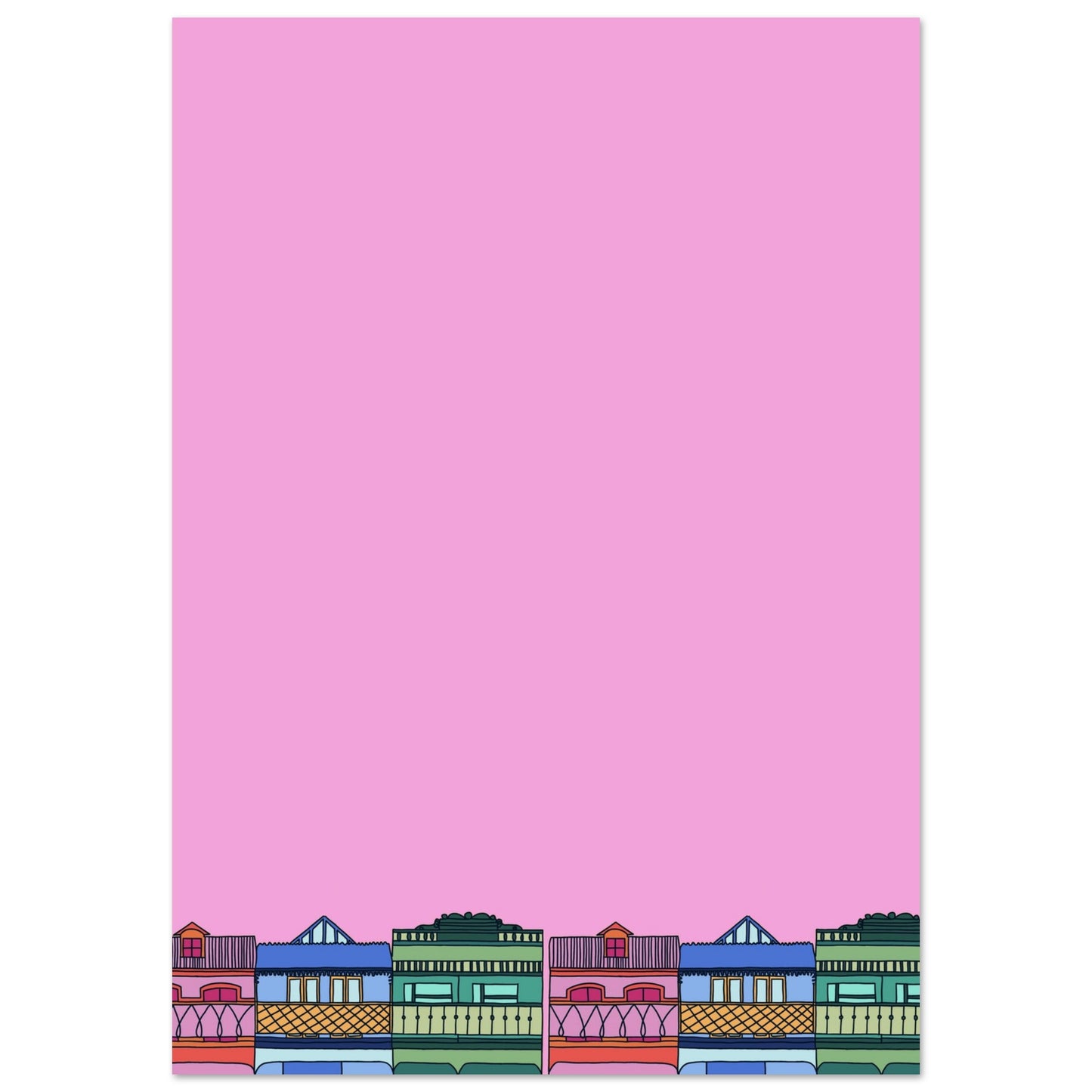 Happy Houses™ Premium Matte Paper Poster