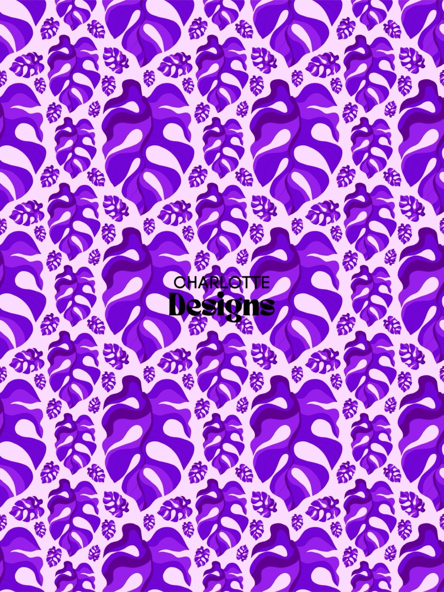 ‘Monstera™ Tropical Print | Vibrant Surface Pattern Design