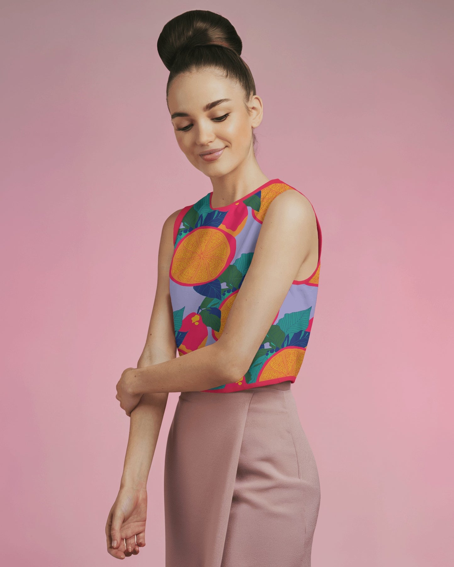 Orange Trellis™ Pattern Print by Charlotte Designs