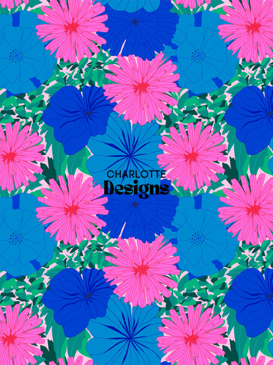 Aster™ Bold Floral Pattern by Charlotte Designs