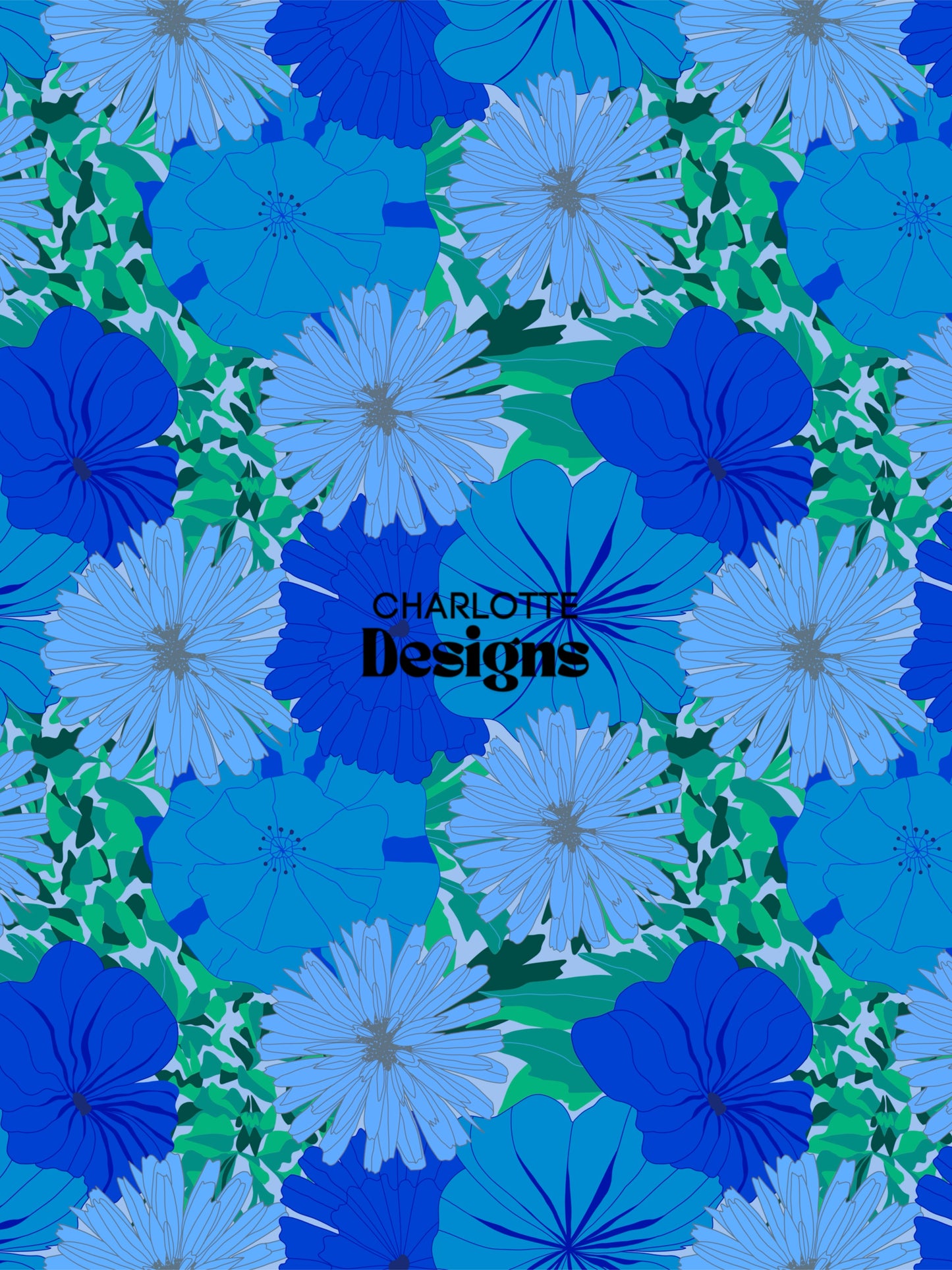 Aster™ Bold Floral Pattern by Charlotte Designs 2