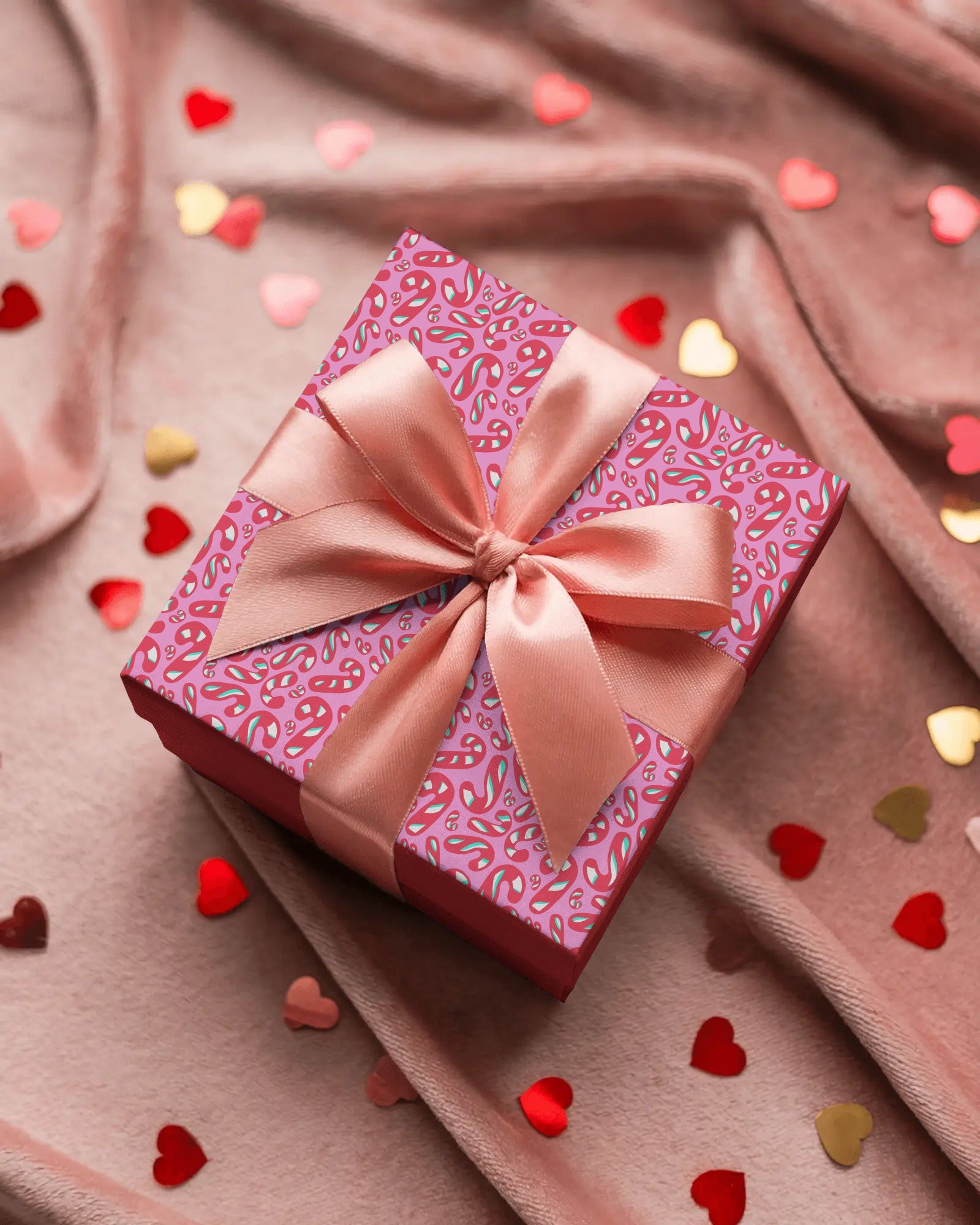 Candycane™ Pink Christmas Pattern by Charlotte Designs