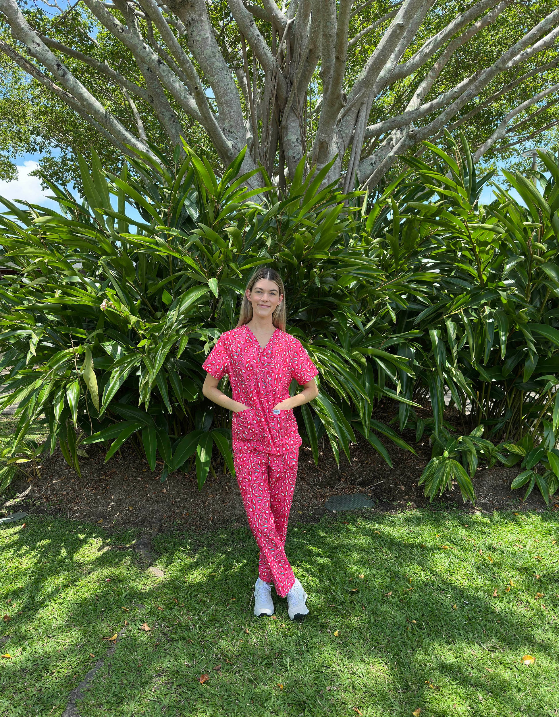 Candycane™ Pink Christmas Pattern by Charlotte Designs