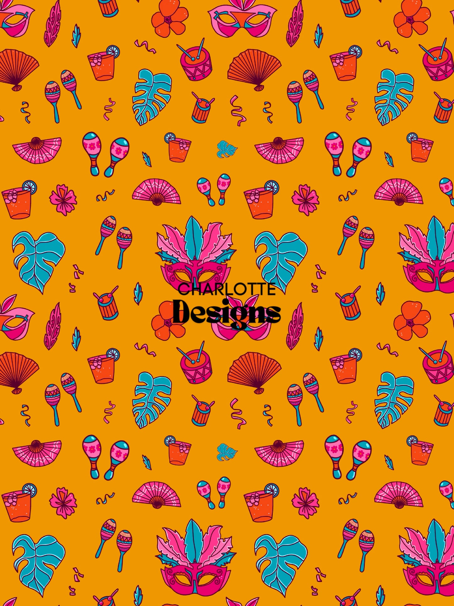 Carioca Carnival™ — Exclusive Brazil x Rio Pattern Licence