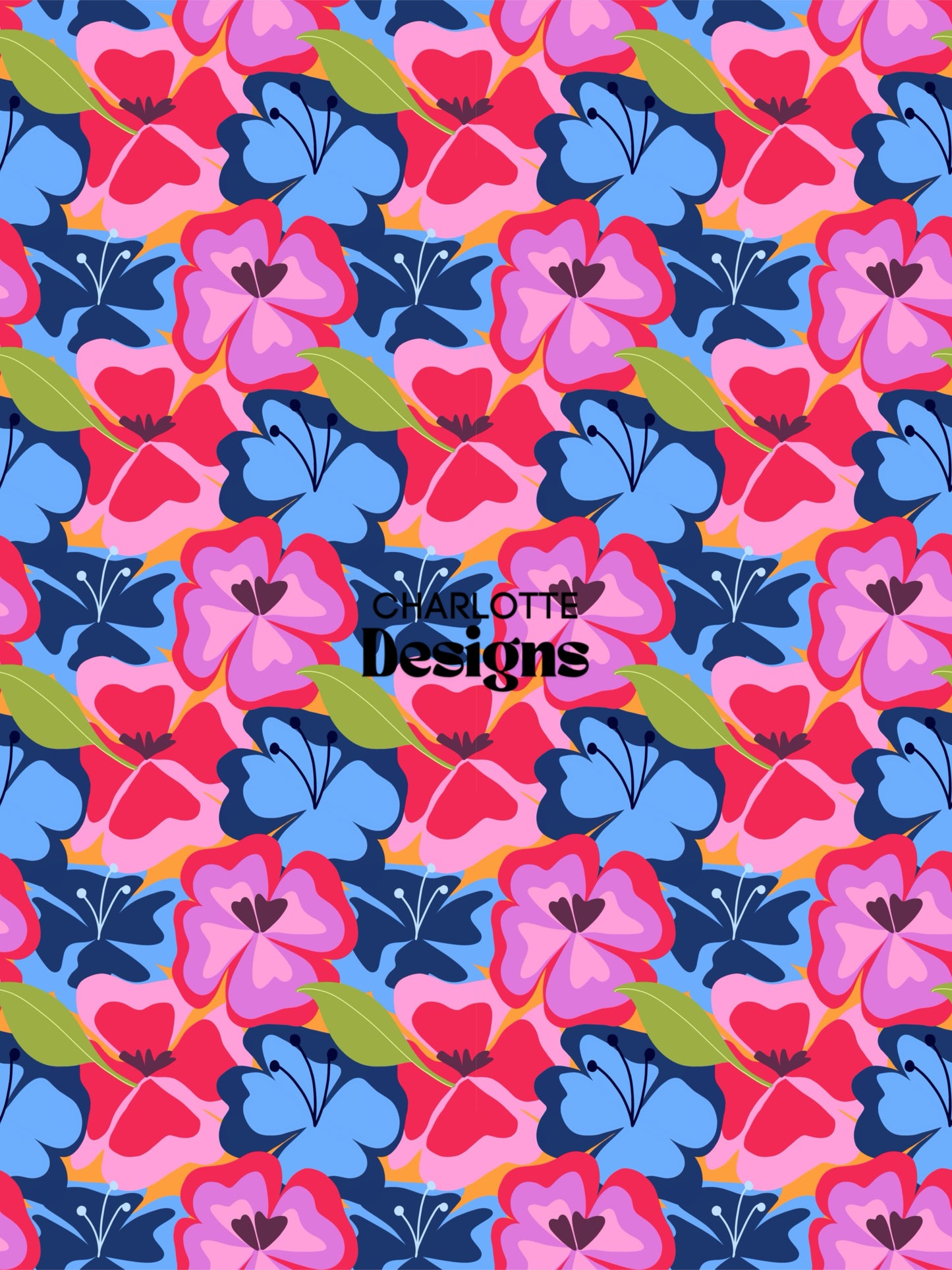 Choco™ Floral Pattern Design by Charlotte Design