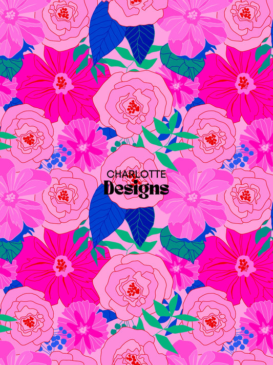 Calendula™ Vibrant Floral Print | Charlotte Design