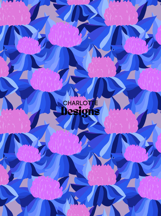 Piplim™ Pattern by Charlotte Designs | Vibrant Art Print