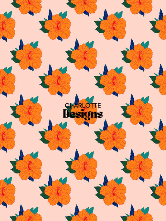 Bungaraya Petite™ Vibrant Hand-Drawn Pattern by Charlotte Designs