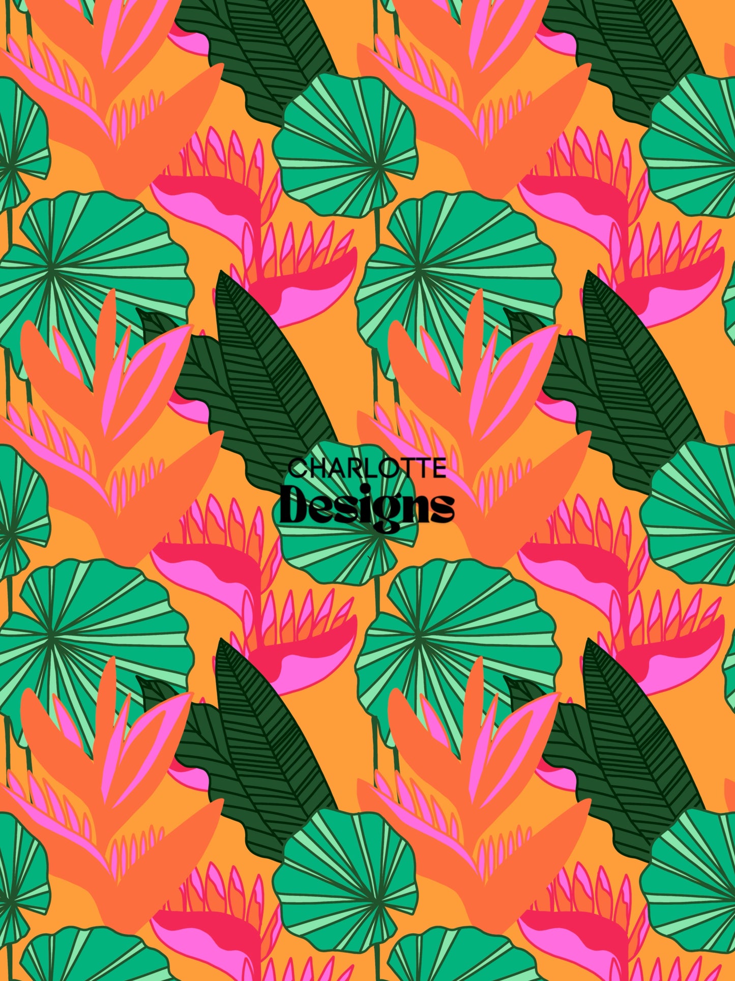 Pleated Plants™ Repeatable Pattern by Charlotte Designs