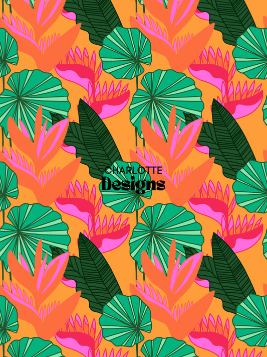 Pleated Plants™ Repeatable Pattern by Charlotte Designs