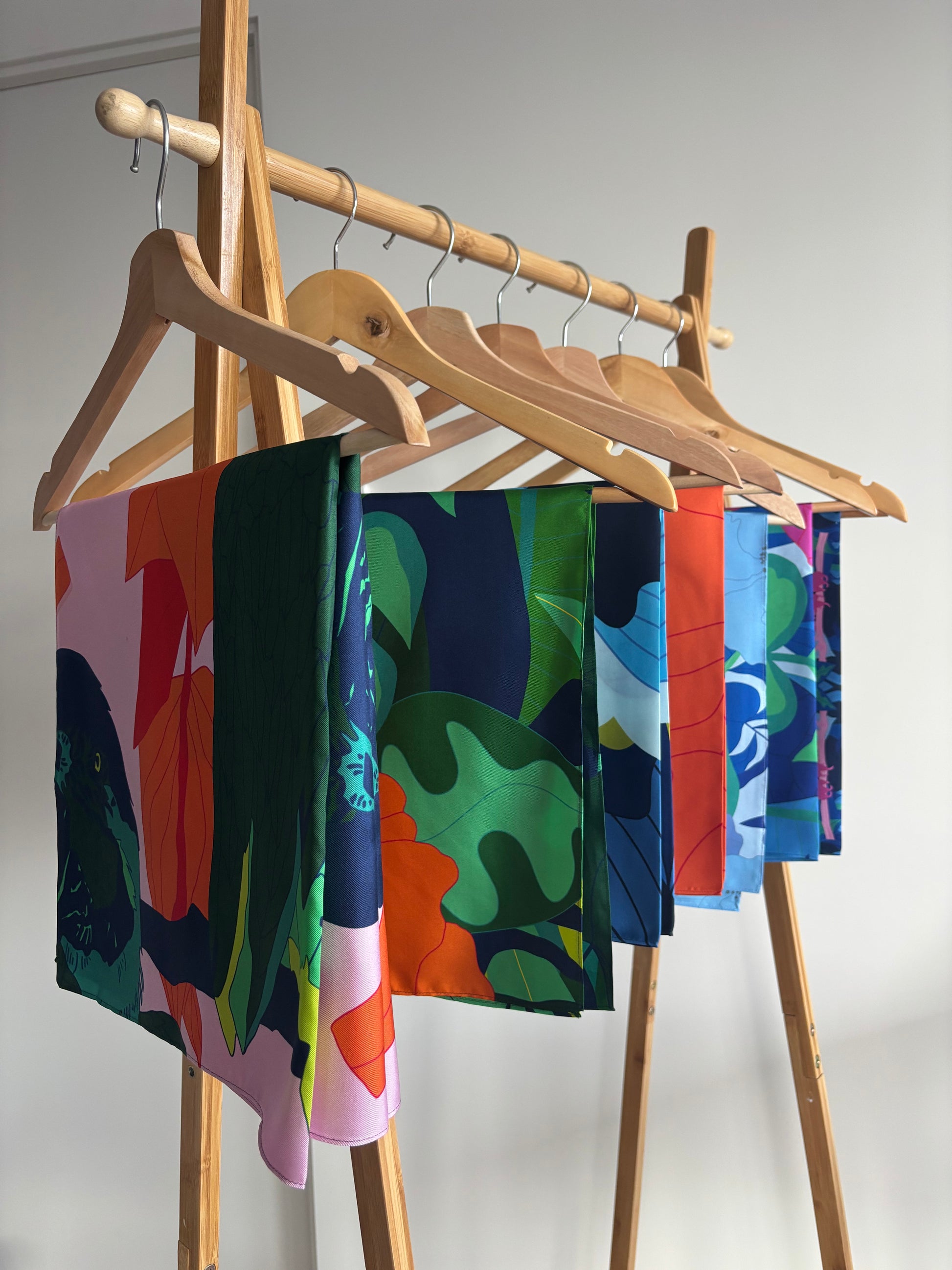 Double-Sided Silk Scarf™ by Charlotte Design 66x66cm