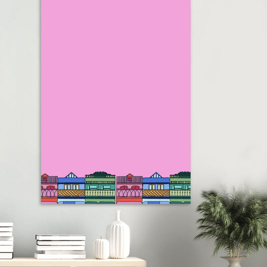 Happy Houses™ Premium Matte Paper Poster