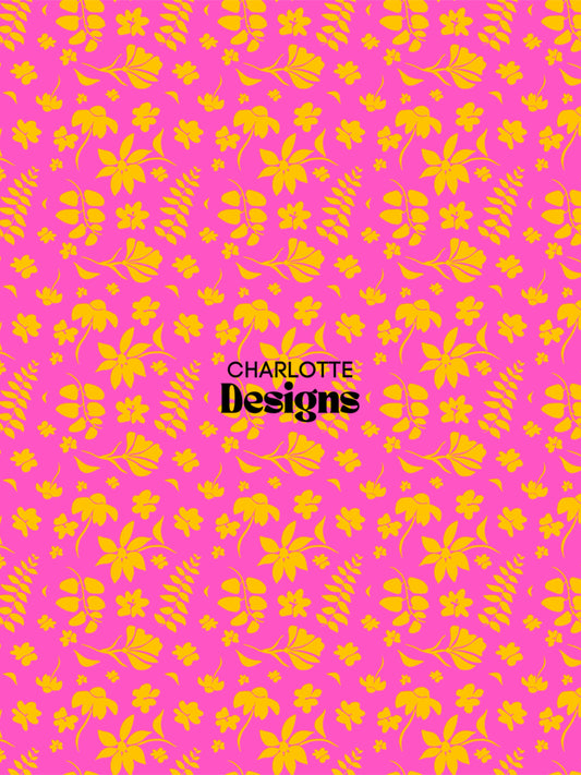 Hawaiin™ Pink Tropical Print by Charlotte Design