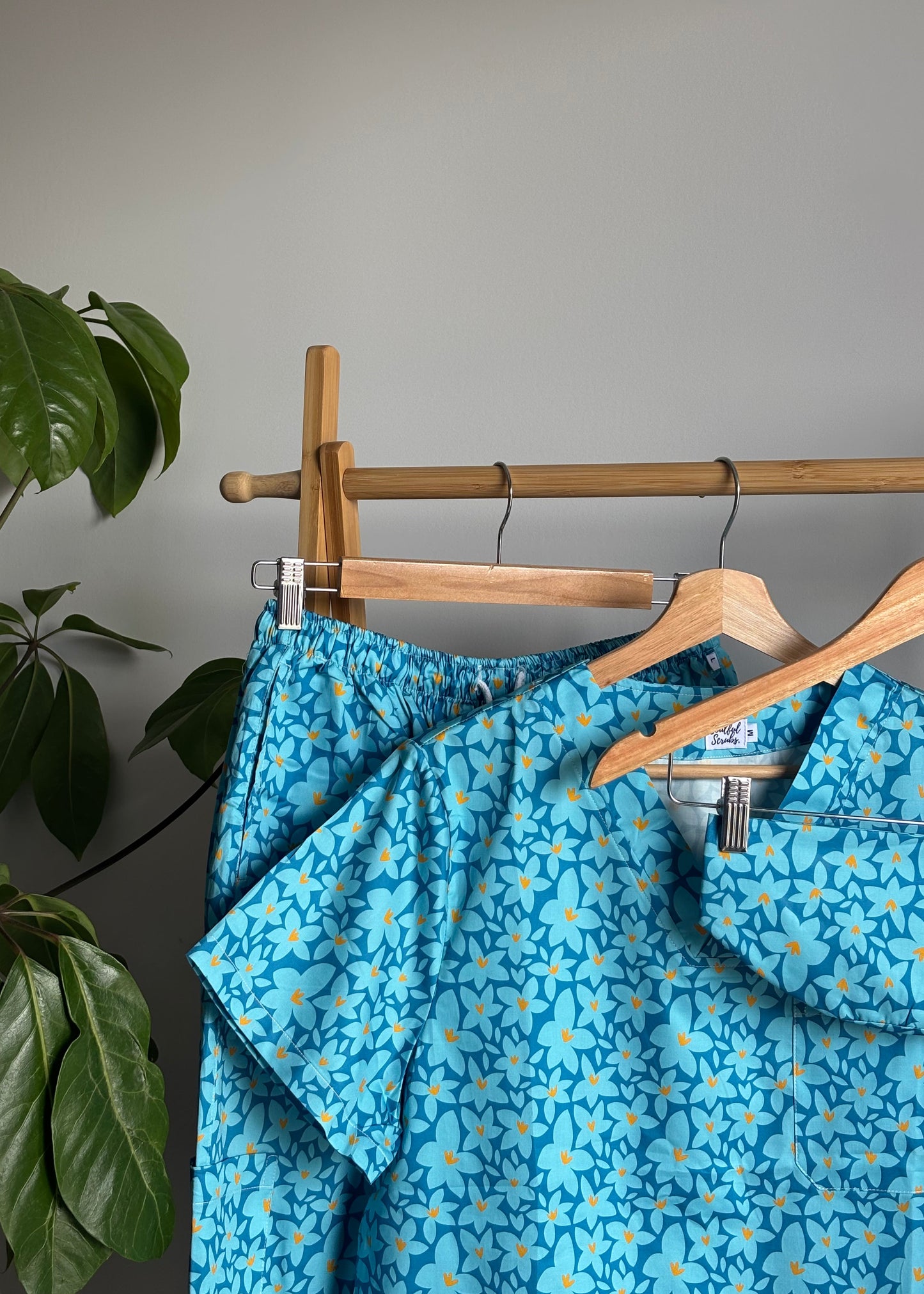 Baby Sister Blue ™ Vibrant Hand-Drawn Pattern by Charlotte Design