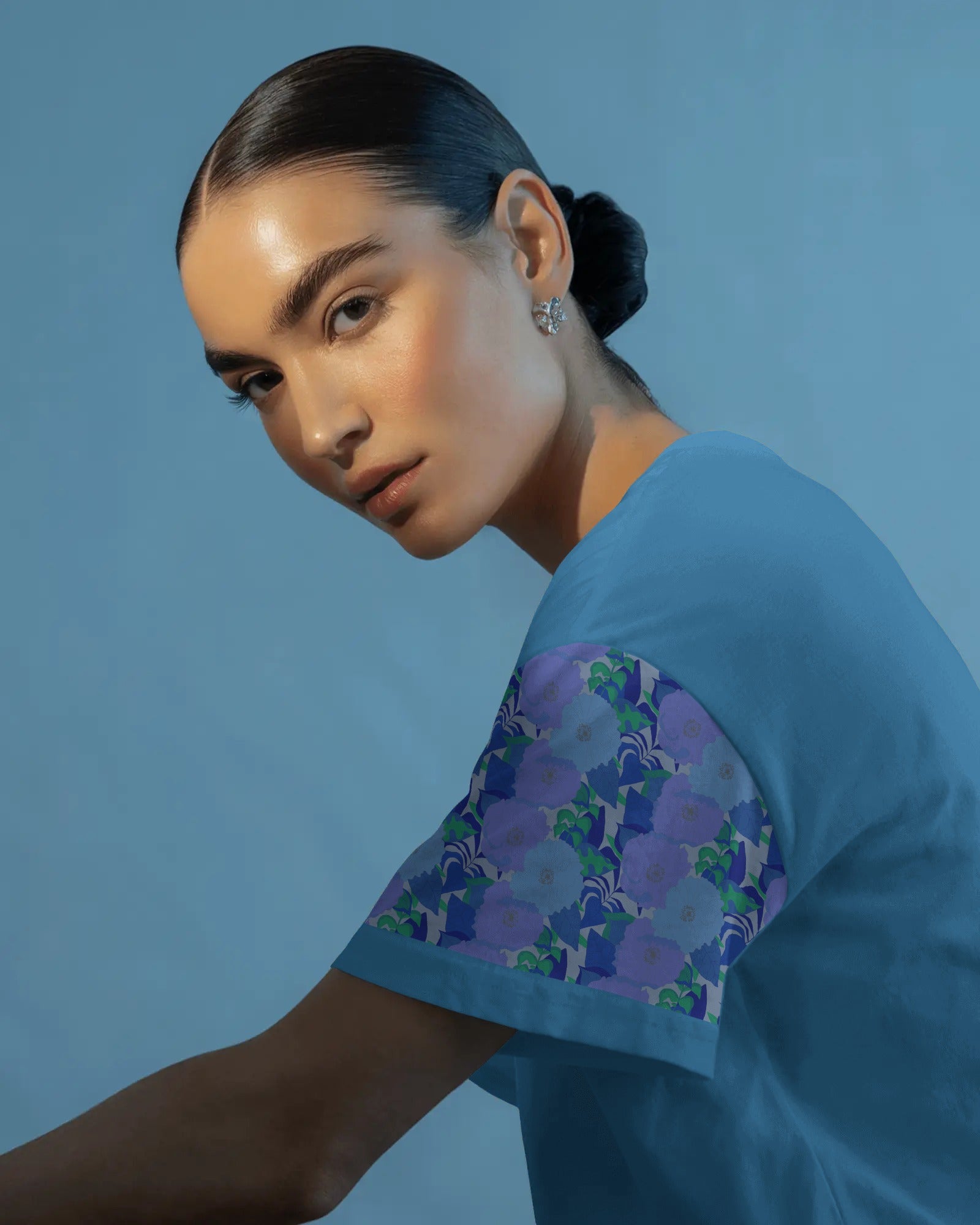 Inferno™ Blue Floral Pattern by Charlotte Design