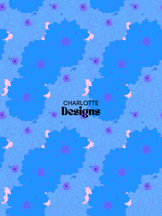 Marigold™ Blue Pattern by Charlotte Design Studio