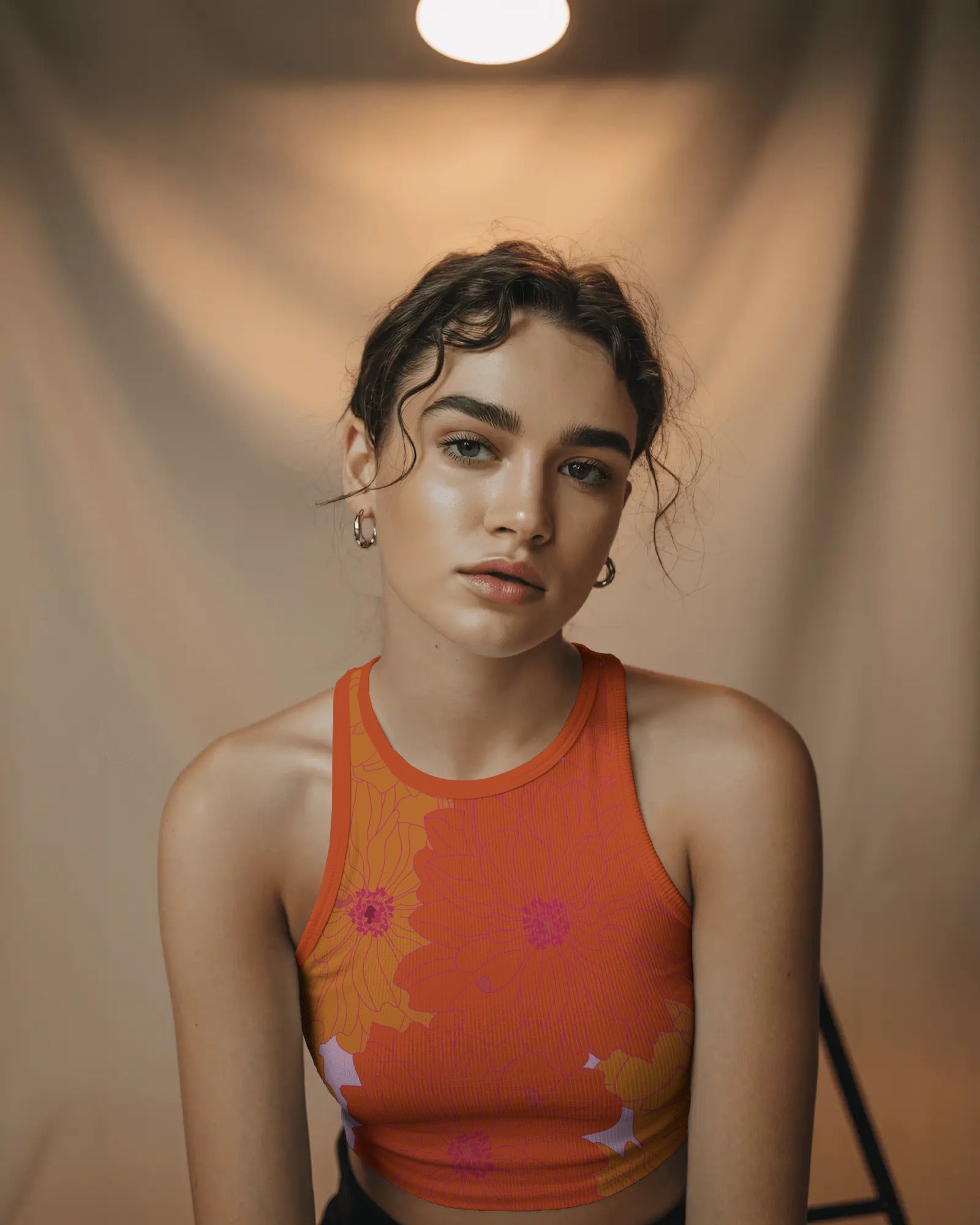 Marigold™ Orange Hand-Drawn Pattern by Charlotte Design