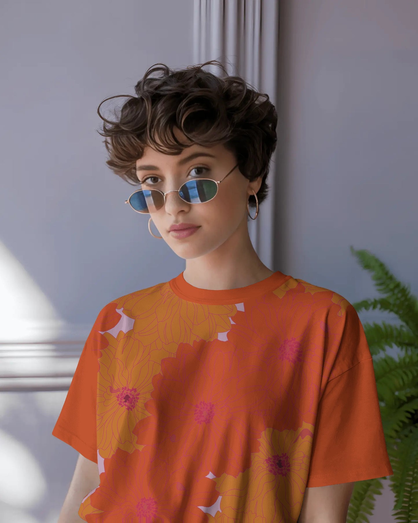 Marigold™ Orange Hand-Drawn Pattern by Charlotte Design