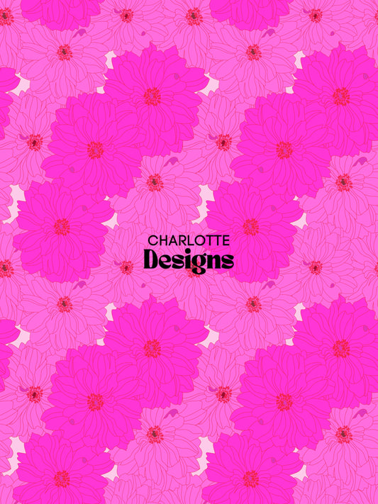 Marigold™ Pink Pattern by Charlotte Design Studio