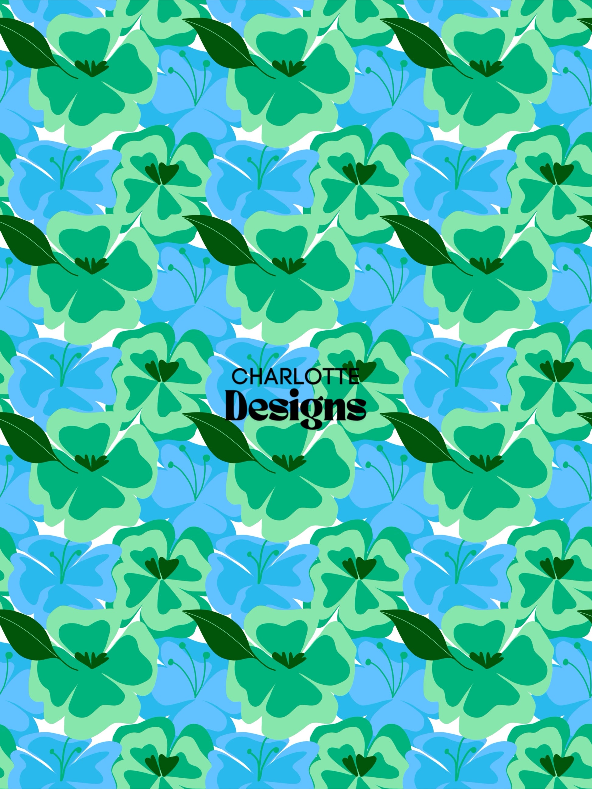 Minty Fresh™ Pattern Design by Charlotte Lowery