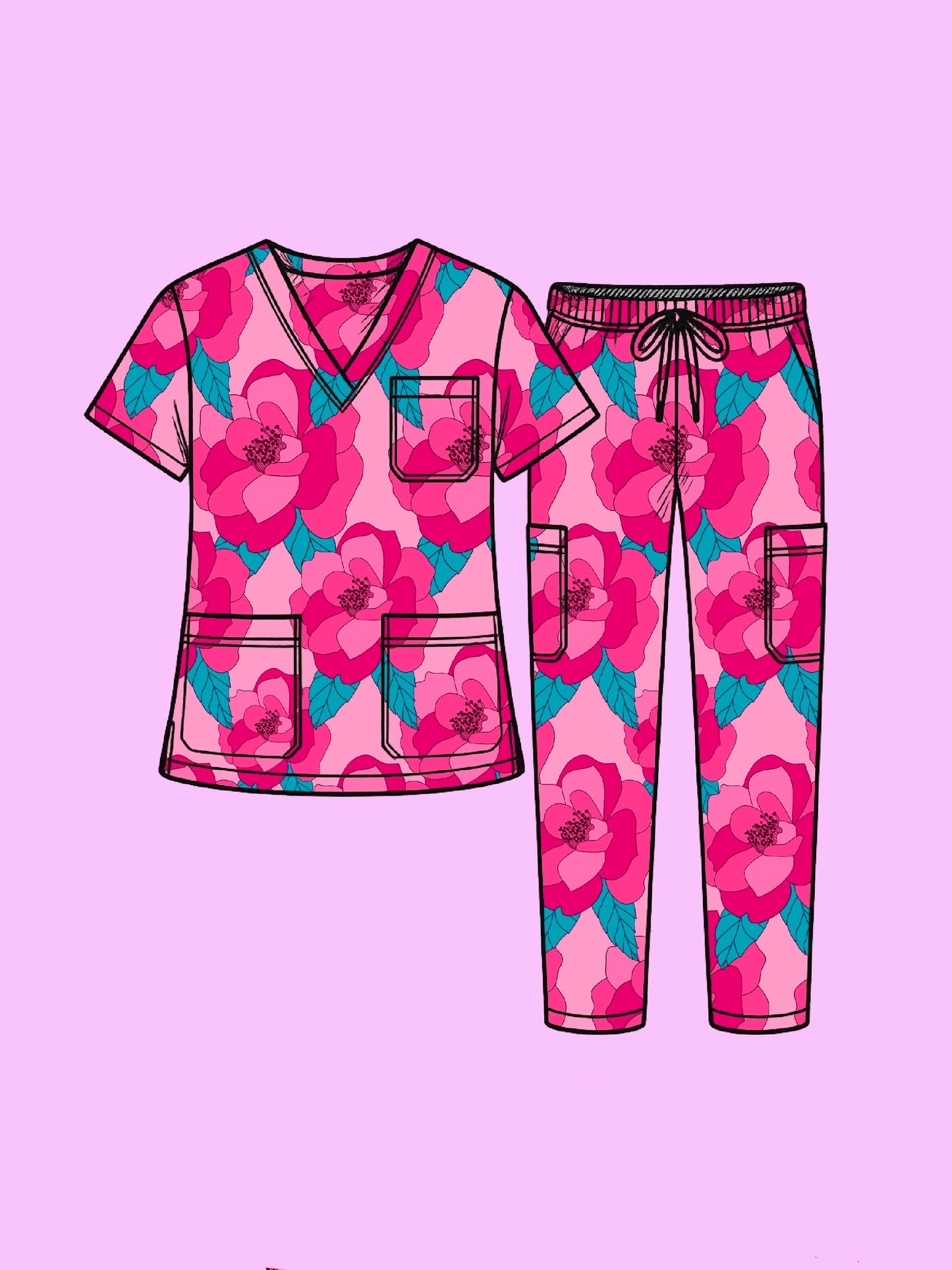 Carnival Bloom™ Vibrant Hand-Drawn Pattern by Charlotte Design