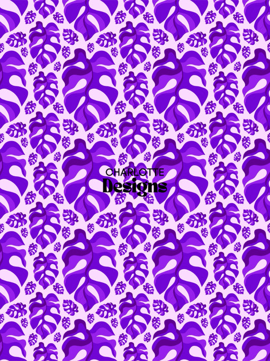 ‘Monstera™ Tropical Print | Vibrant Surface Pattern Design