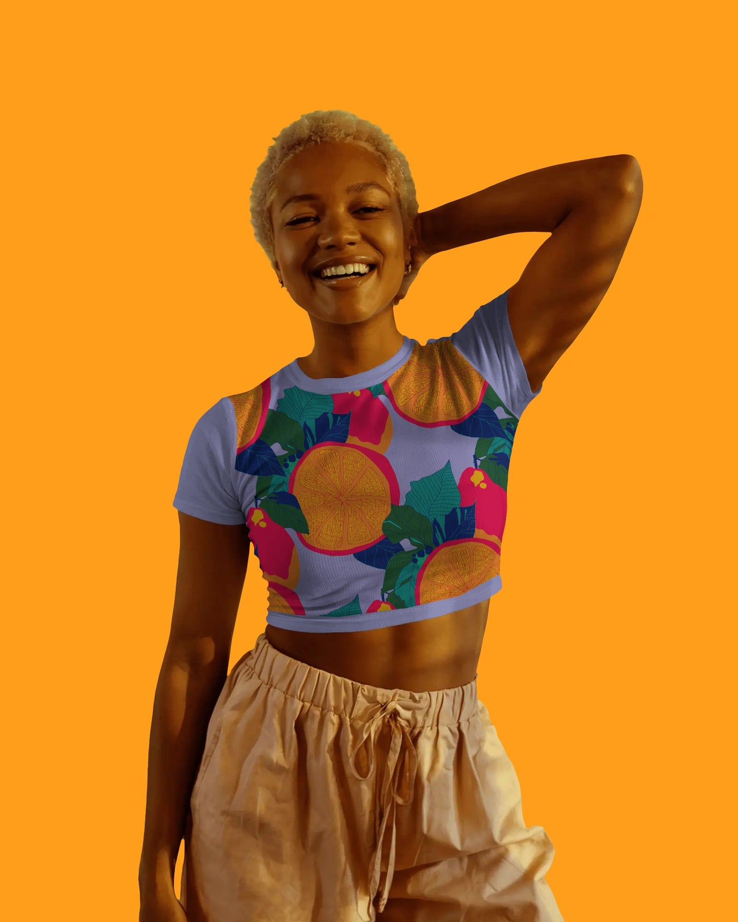 Orange Trellis™ Pattern Print by Charlotte Designs