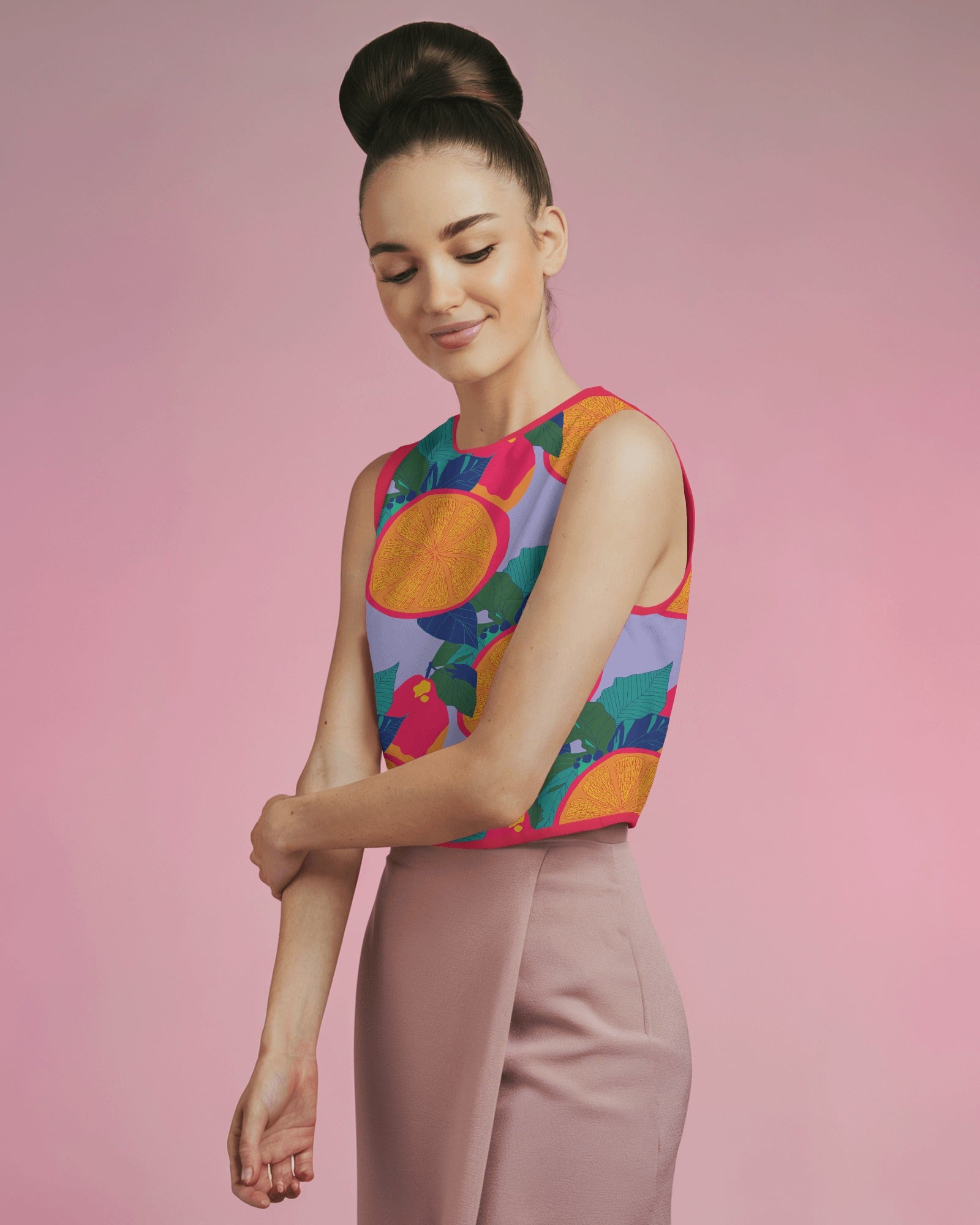 Orange Trellis™ Pattern Print by Charlotte Designs