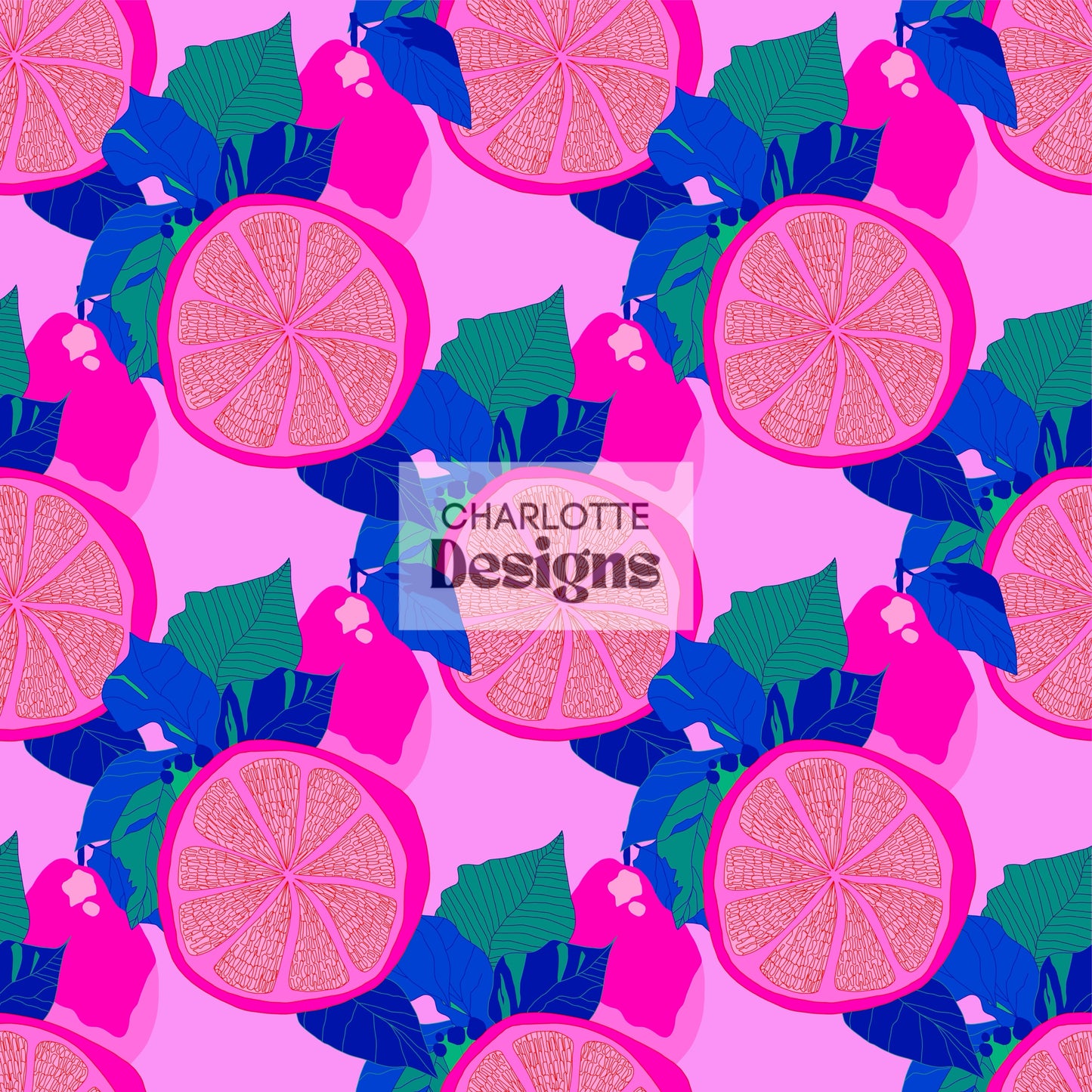 Orange Trellis™ Print by Charlotte Design | Vibrant Art