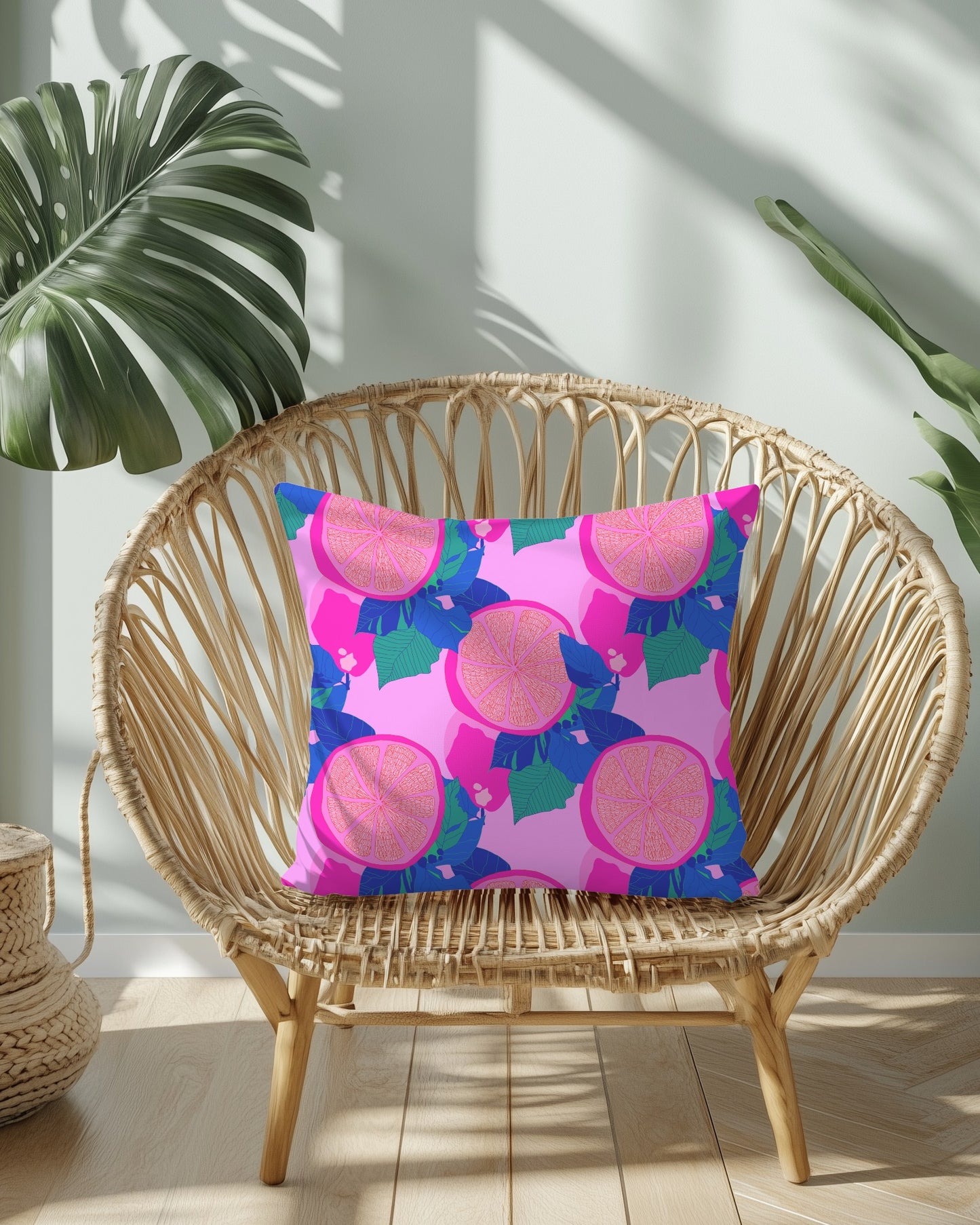 Orange Trellis™ Print by Charlotte Design | Vibrant Art