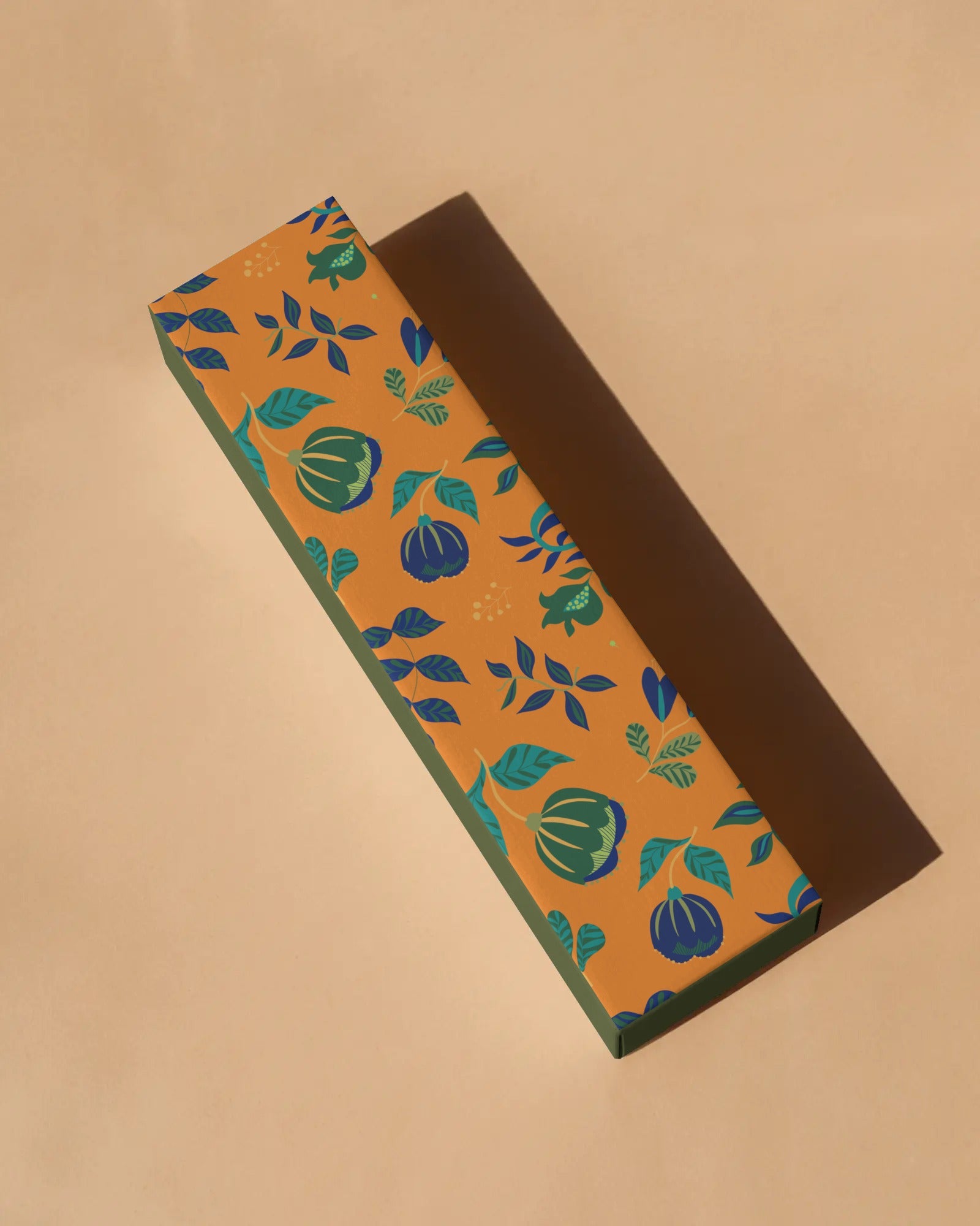 Otomi™ Orange Print | Vibrant Hand-Drawn Design by Charlotte