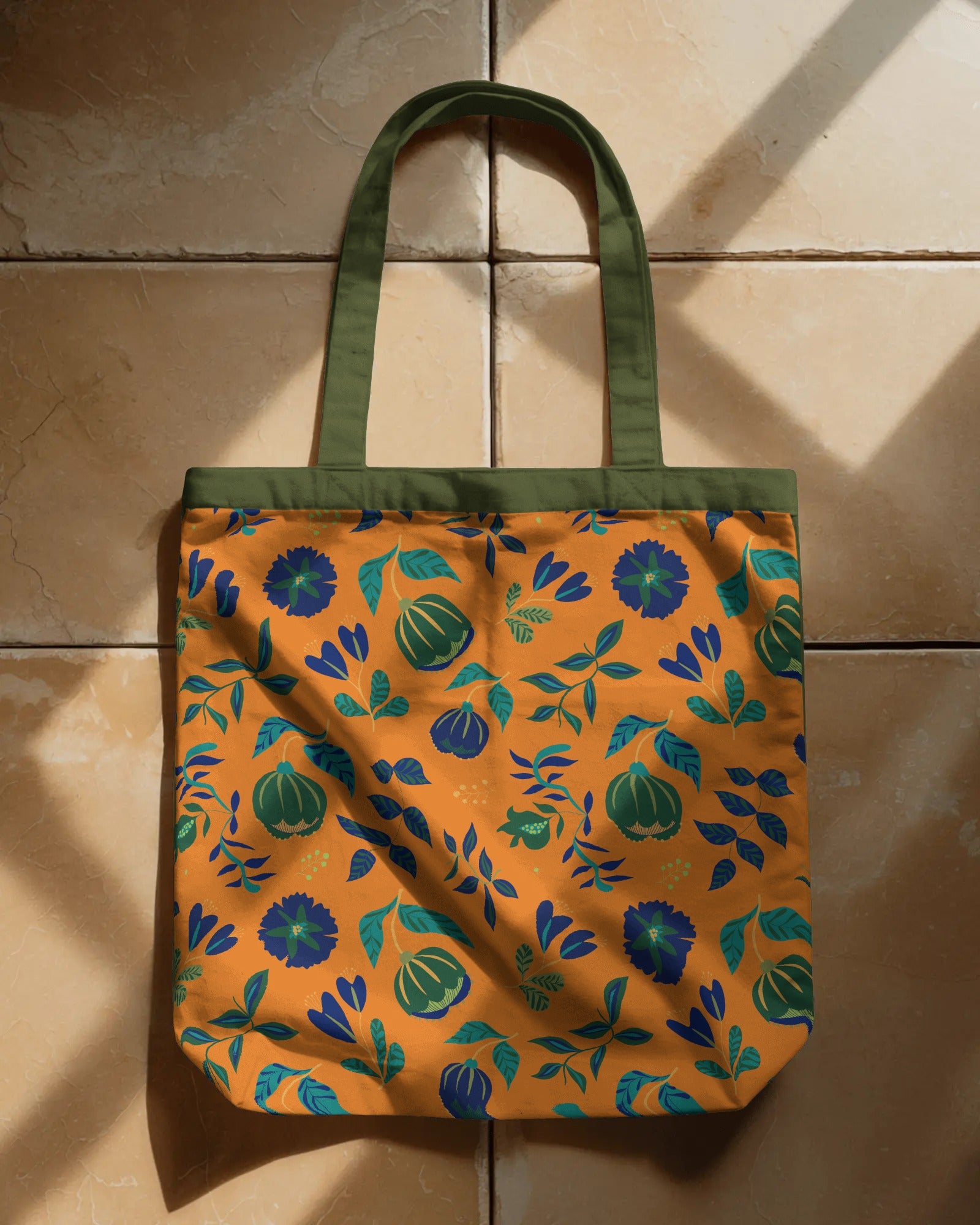 Otomi™ Orange Print | Vibrant Hand-Drawn Design by Charlotte