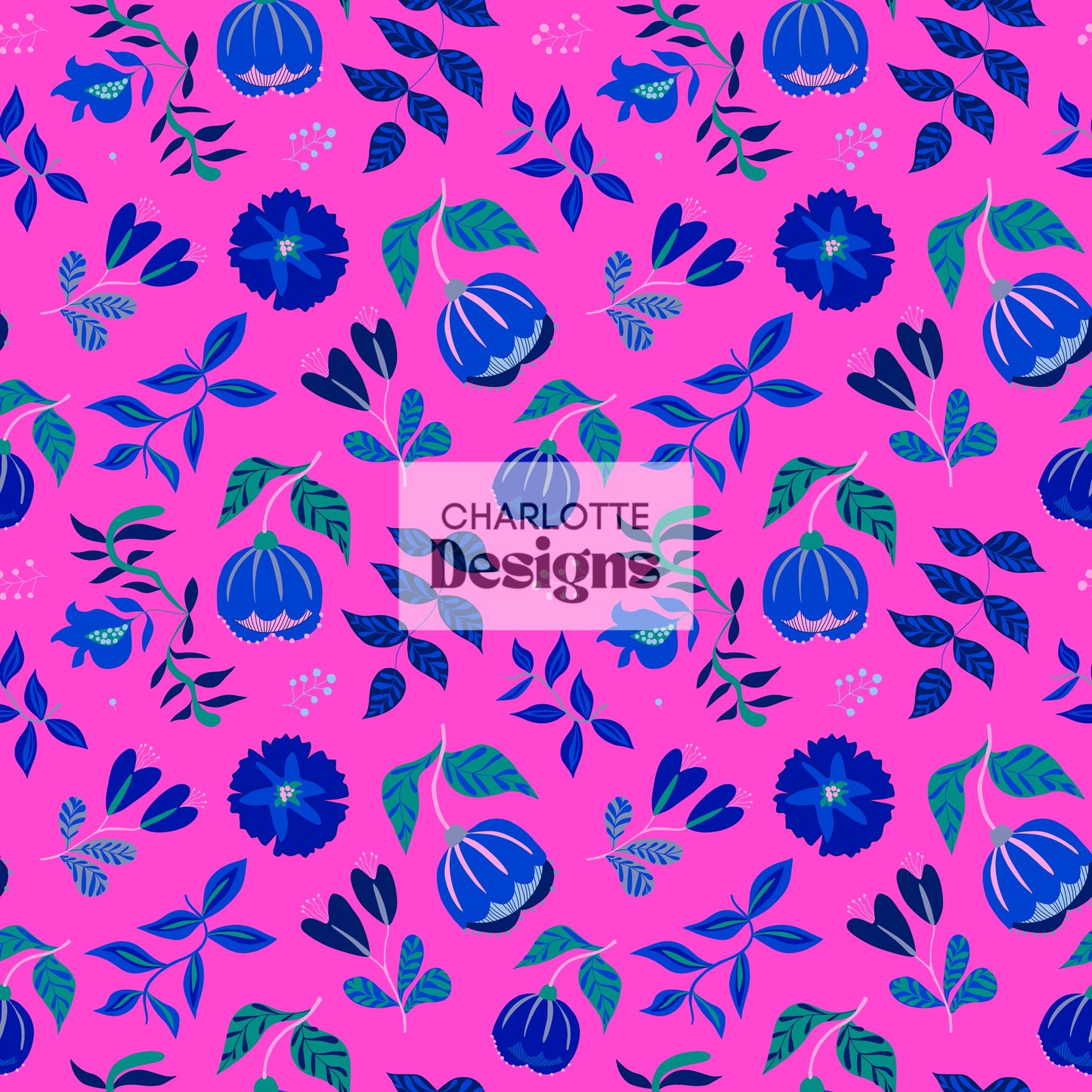 Otomi™ Pink Pattern by Charlotte Designs – Vibrant Art