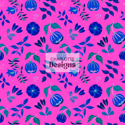 Otomi™ Pink Pattern by Charlotte Designs – Vibrant Art