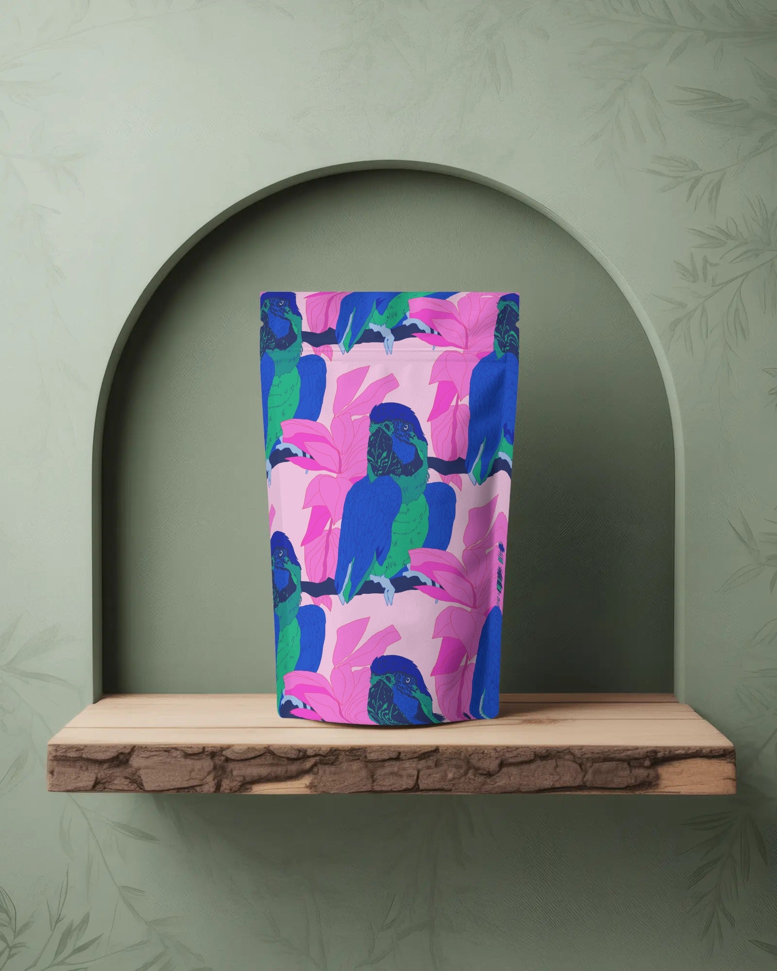 Parrot™ Pattern by Charlotte Design – Vibrant Art Print