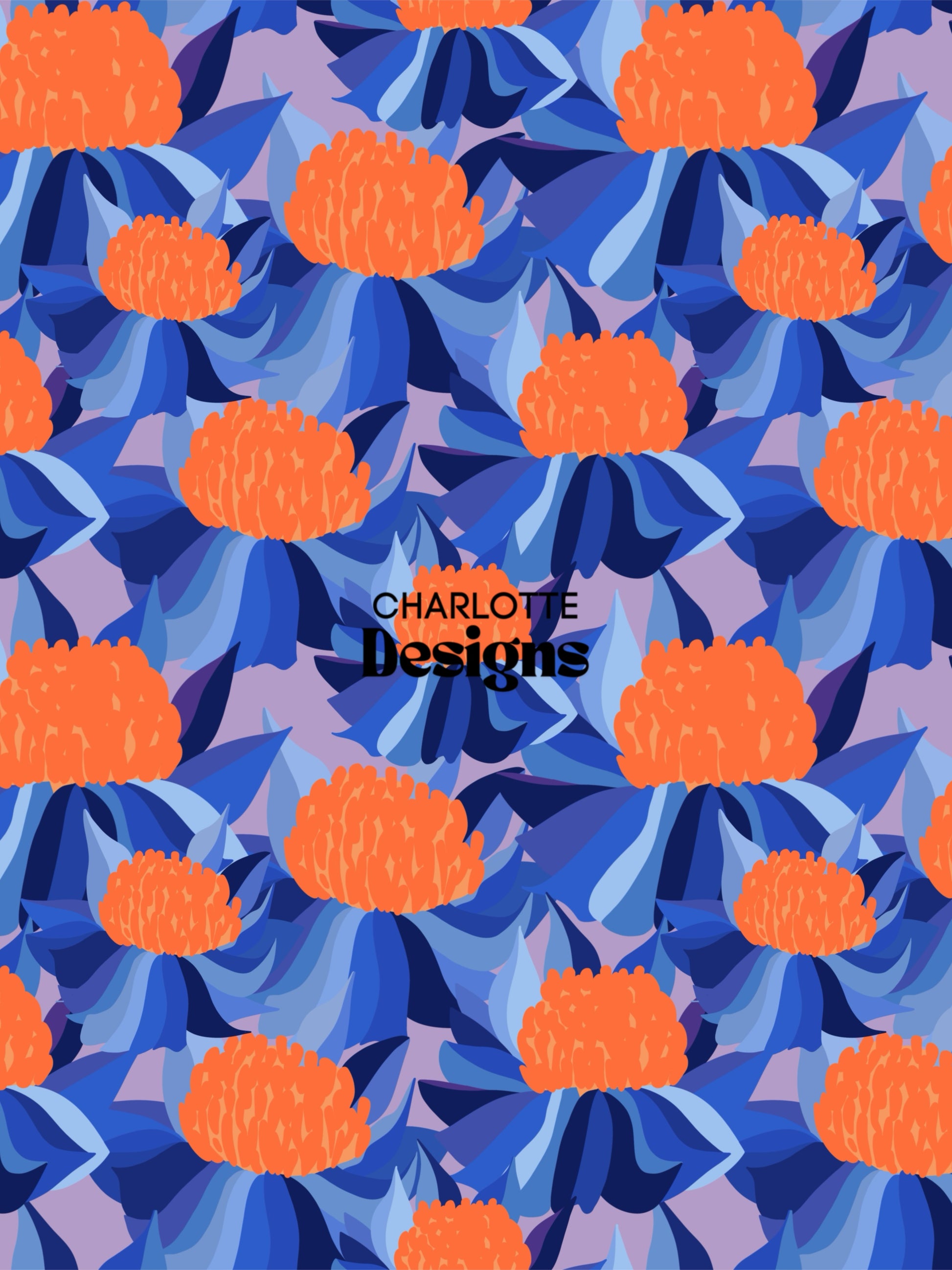 Piplim™ Pattern by Charlotte Design | Vibrant Energy Art