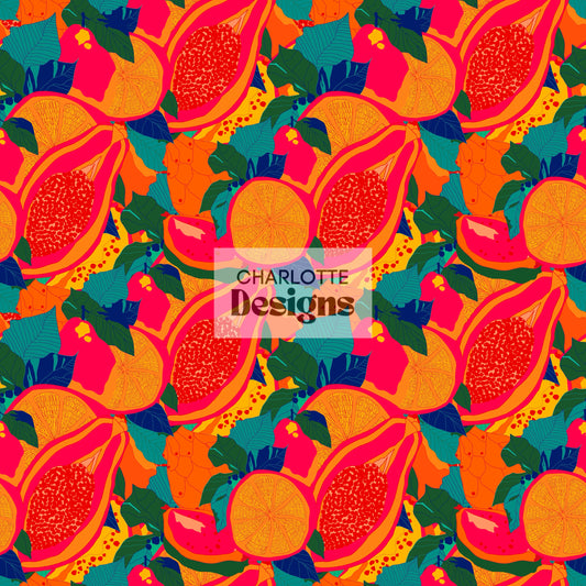 Pomelo™ Bowl Print by Charlotte Design | Vibrant Tropical Art