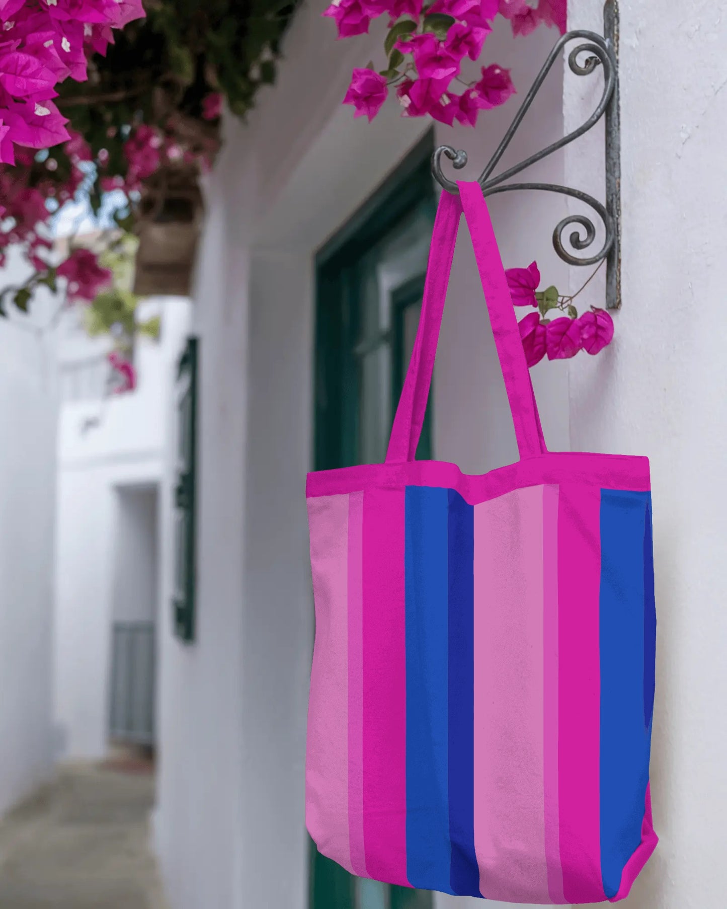 ‘Stripe’™ Hot Pink & Blue | Bold Pattern by Charlotte