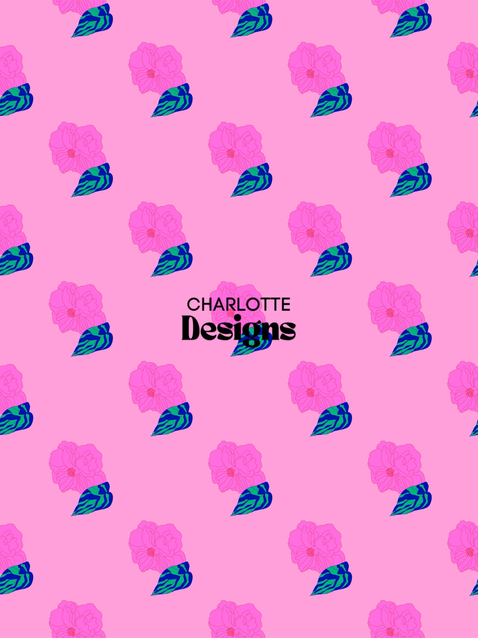 Tropical Flower™ Pattern Design by Charlotte Designs