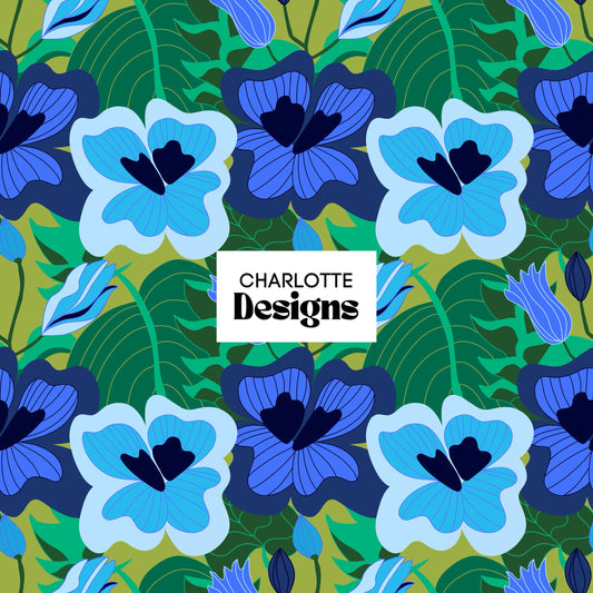 Verdant™ Bold Seamless Repeat Print – Charlotte Designs Pattern