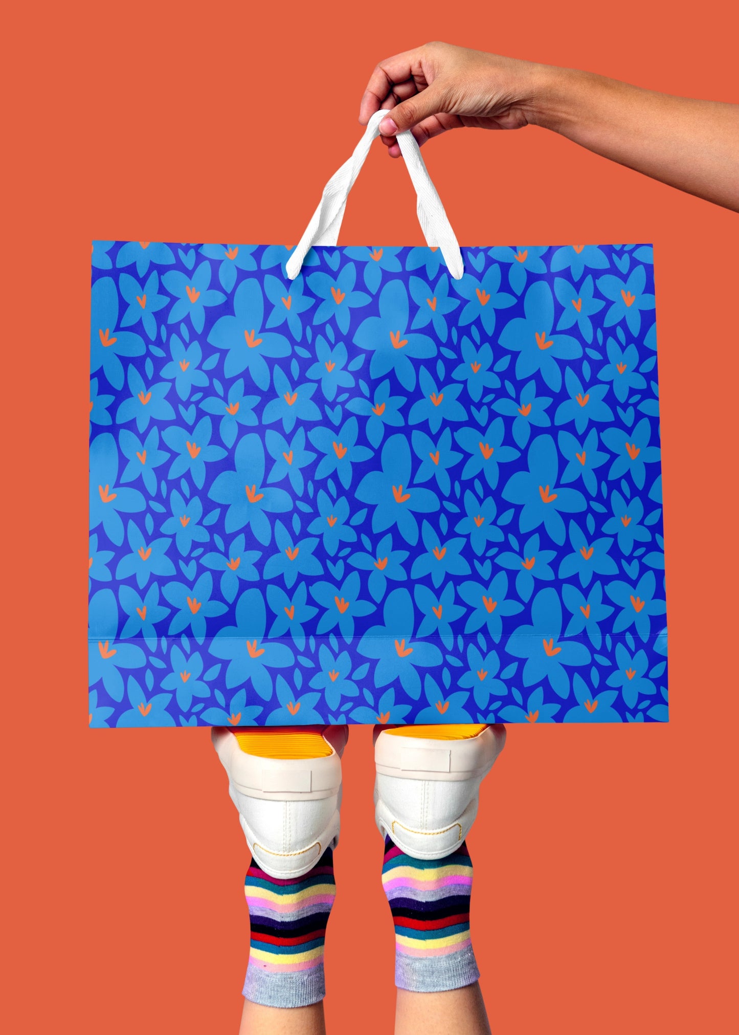 Sister Blue™ Vibrant Hand-Drawn Pattern by Charlotte Design
