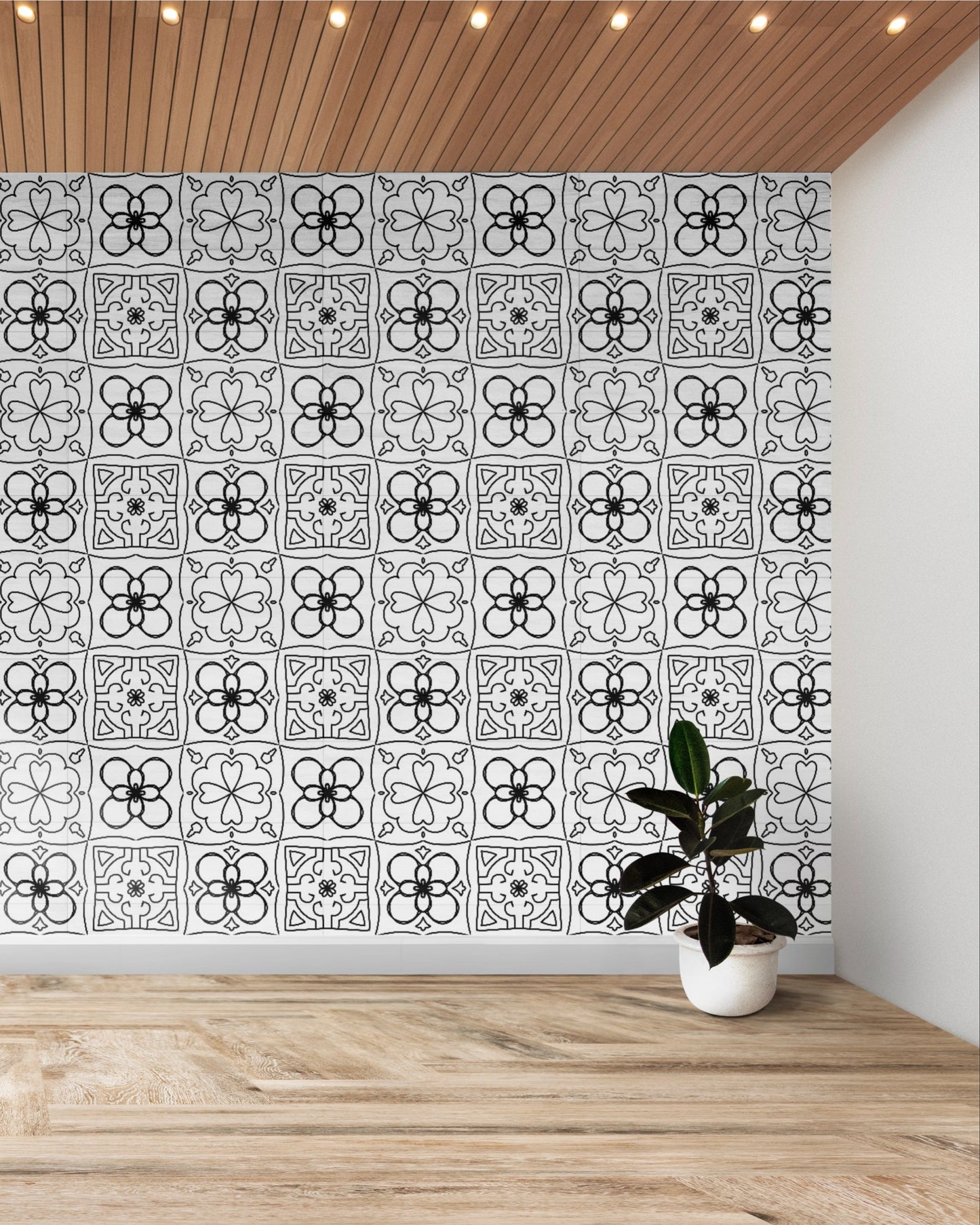 Reja™ High-Contrast Black and White Pattern by Charlotte Designs