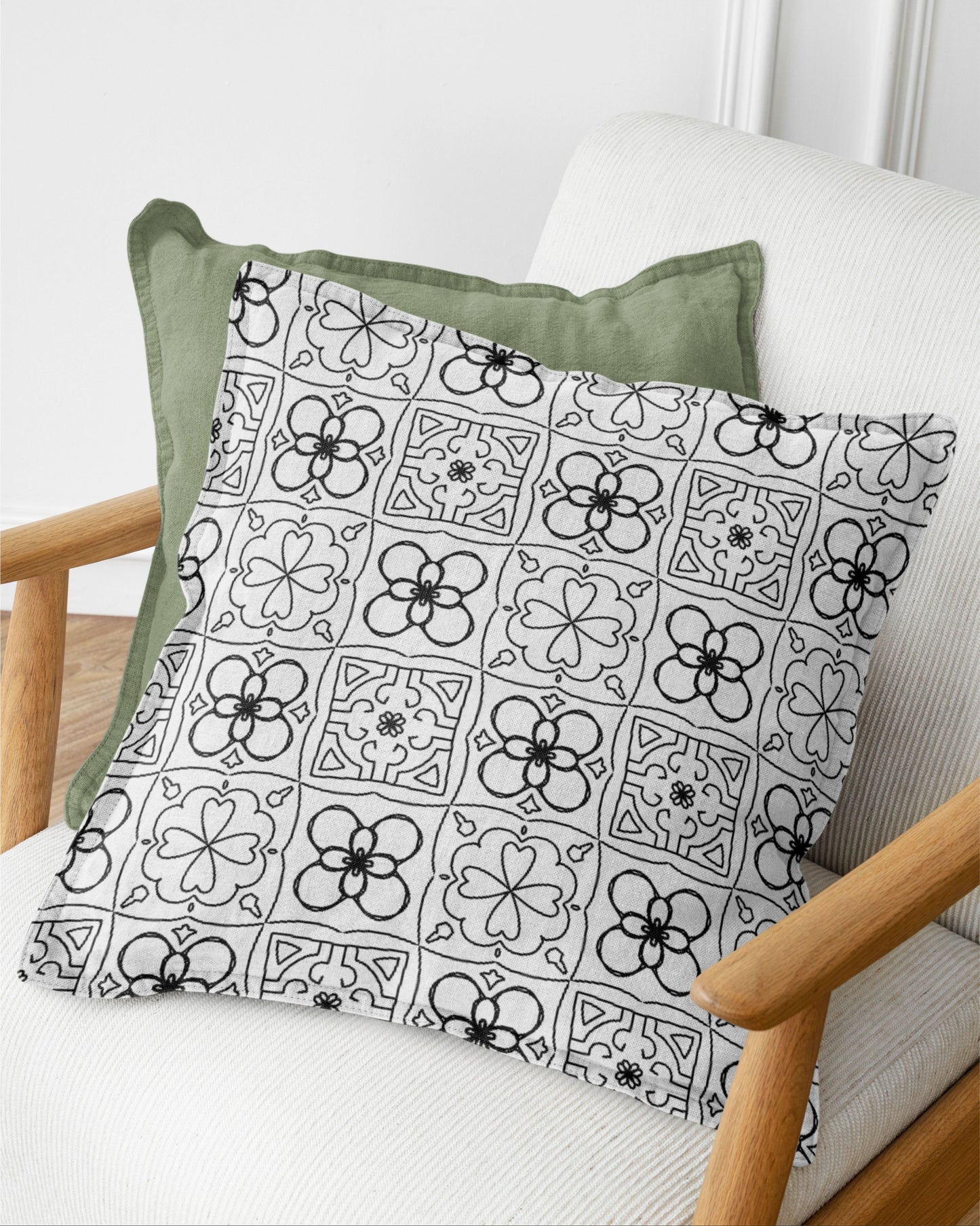 Reja™ High-Contrast Black and White Pattern by Charlotte Designs